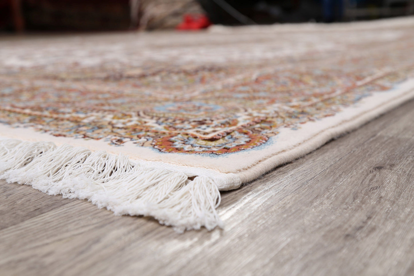 Floral Tabriz Turkish Ivory Area Rug 8x11