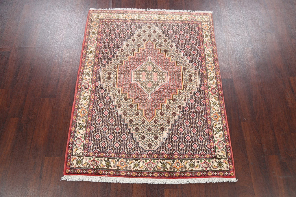 Geometric Bidjar Persian Area Rug 4x5