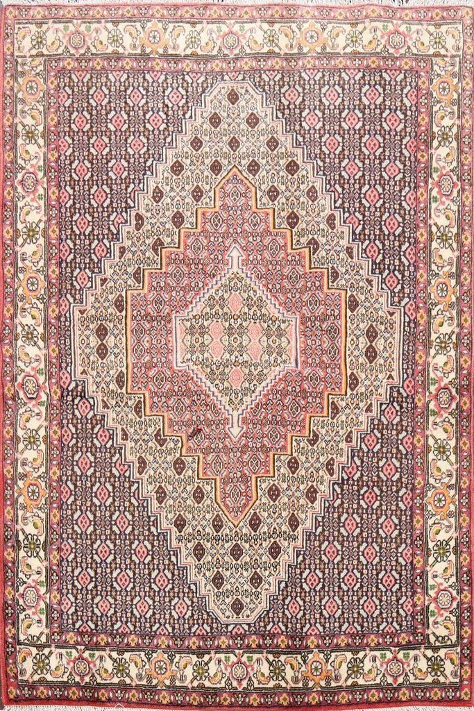 Geometric Bidjar Persian Area Rug 4x5