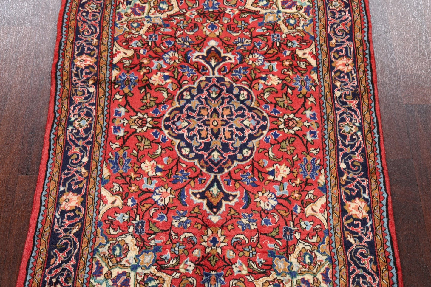 Floral Red Bidjar Persian Area Rug 4x5