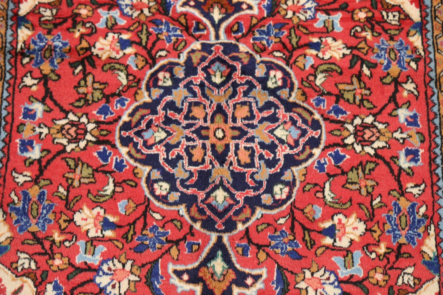 Floral Red Bidjar Persian Area Rug 4x5