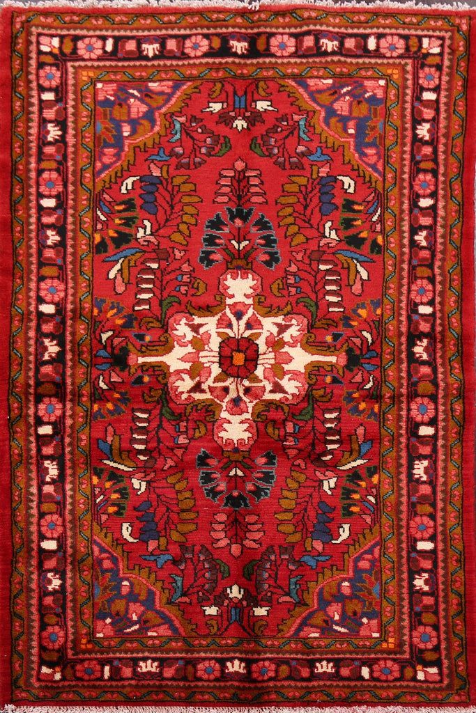 Floral Red Lilian Persian Area Rug 4x6