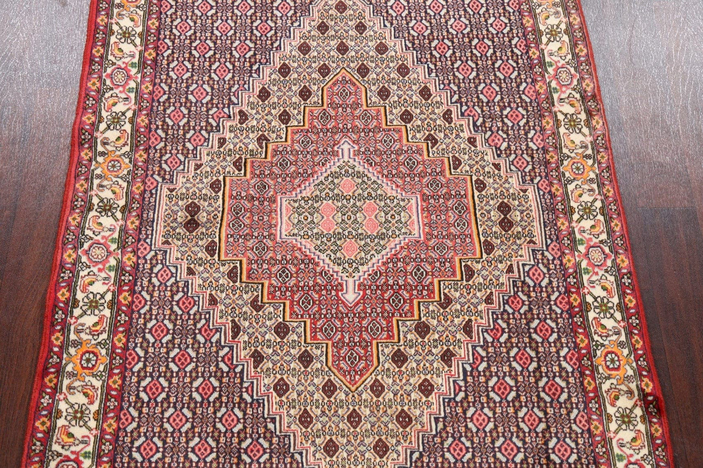 Geometric Bidjar Persian Area Rug 4x6