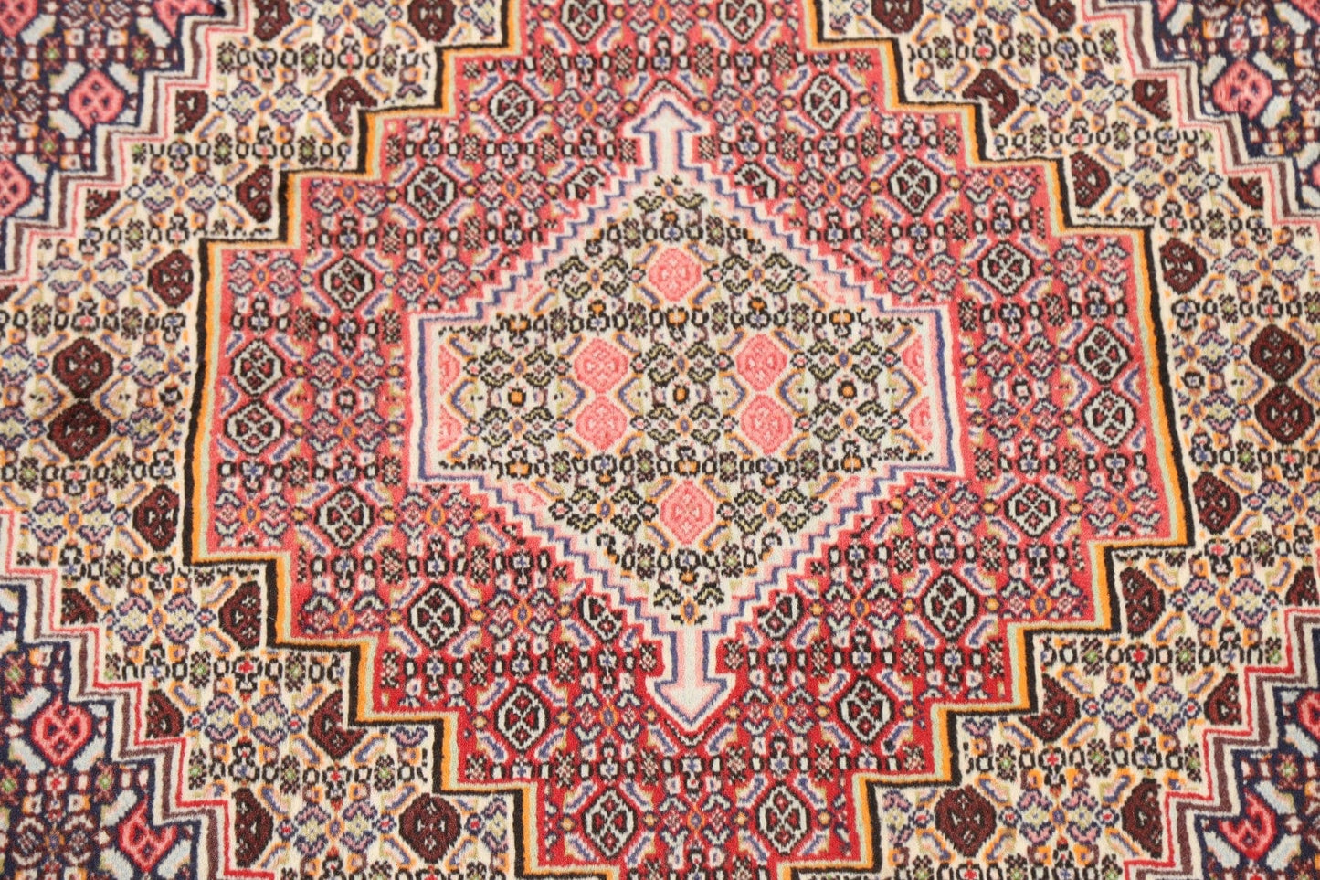 Geometric Bidjar Persian Area Rug 4x6