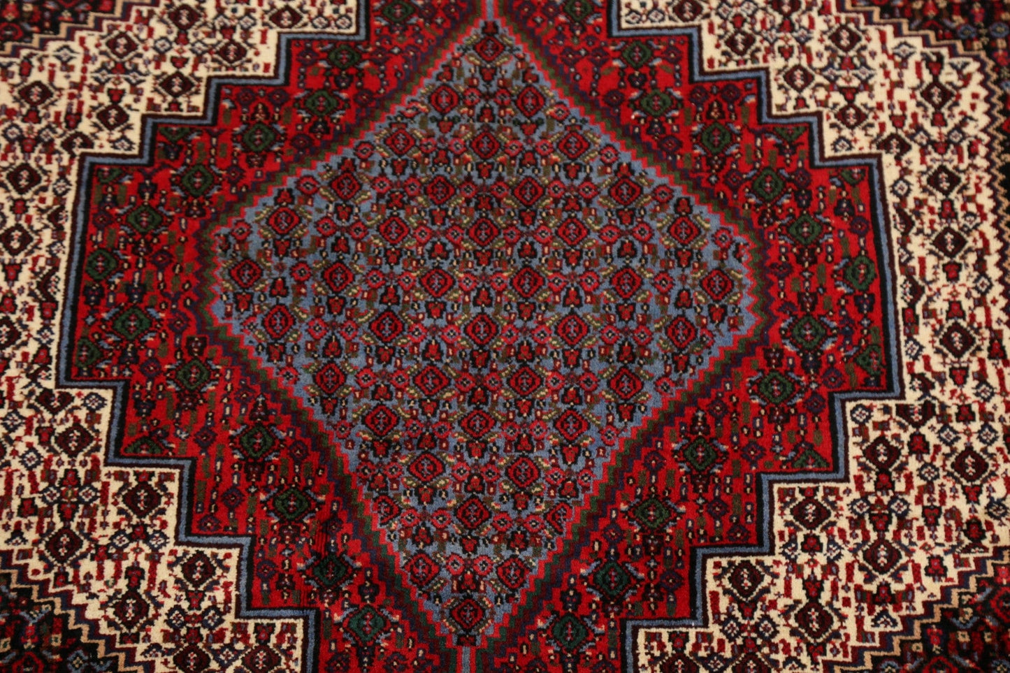 Geometric Bidjar Persian Area Rug 4x5