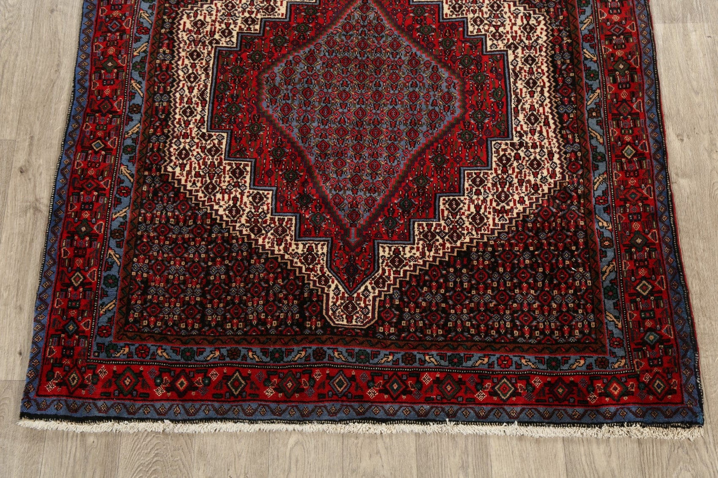 Geometric Bidjar Persian Area Rug 4x5