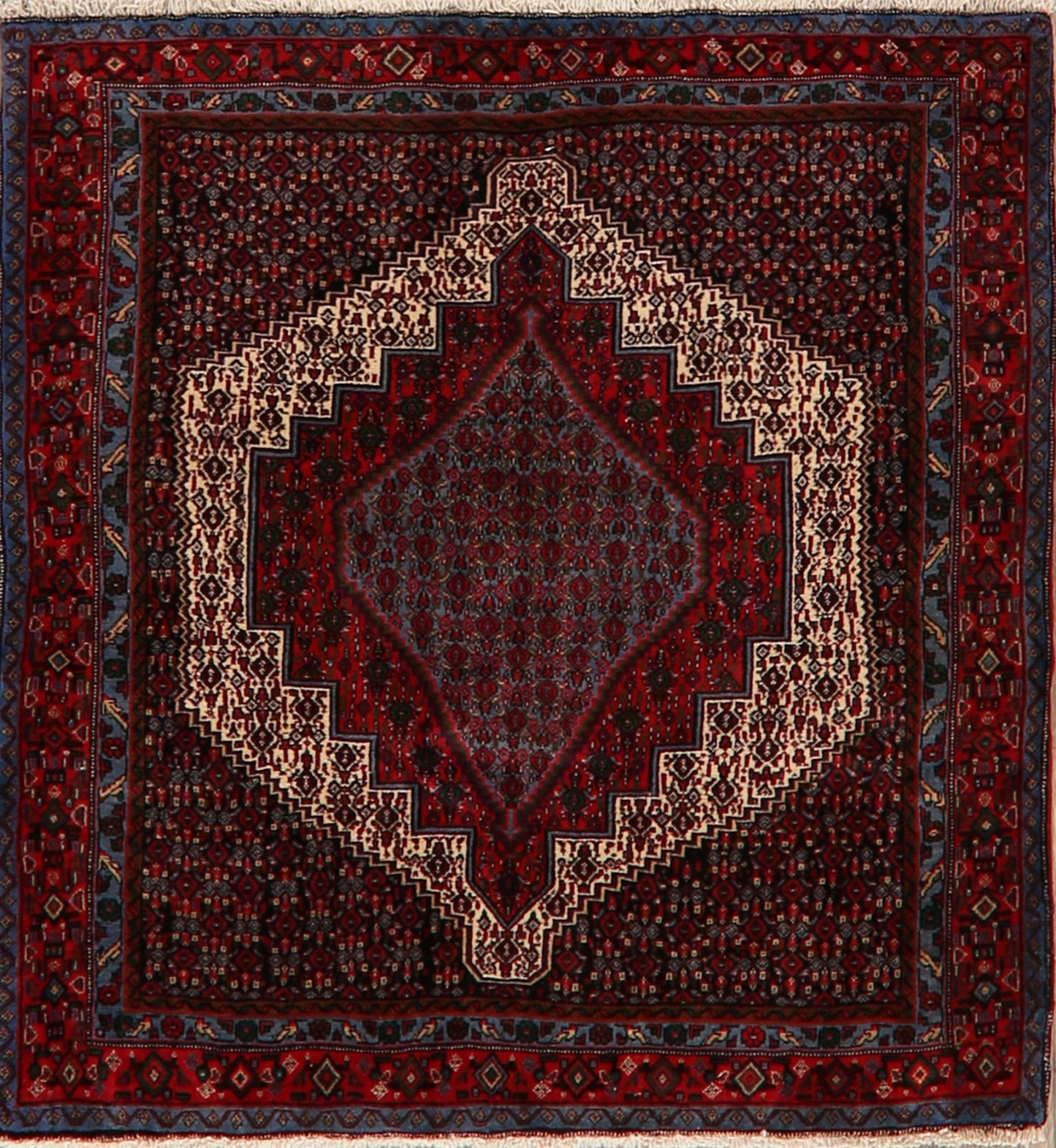 Geometric Bidjar Persian Area Rug 4x5