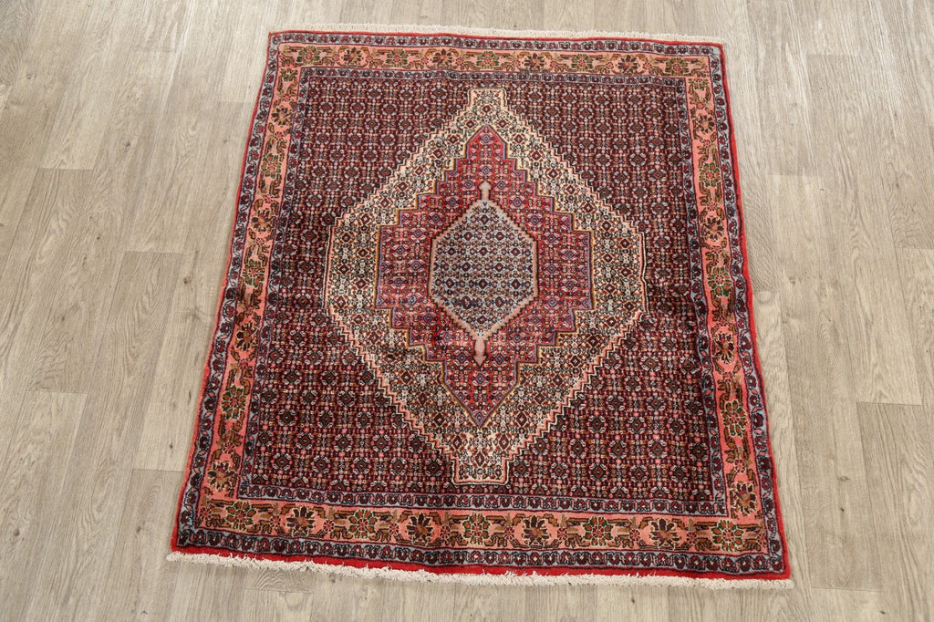 Geometric Bidjar Persian Area Rug 4x5