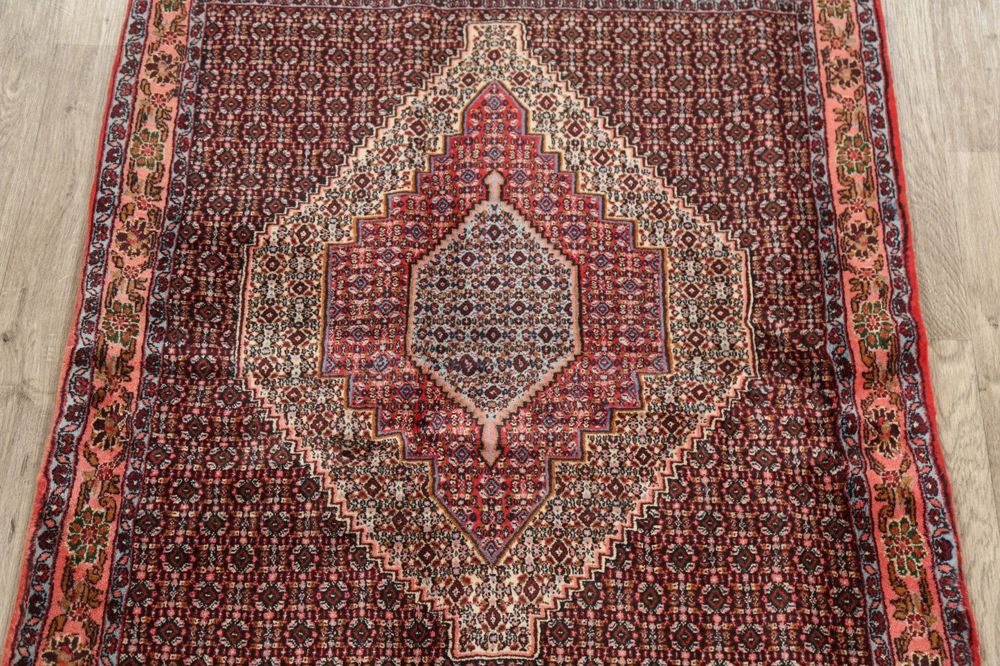 Geometric Bidjar Persian Area Rug 4x5