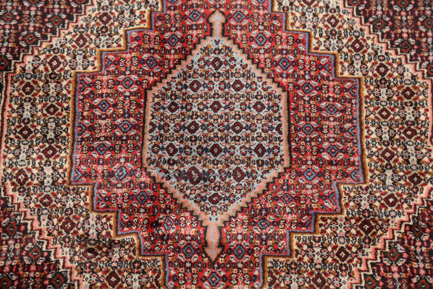 Geometric Bidjar Persian Area Rug 4x5