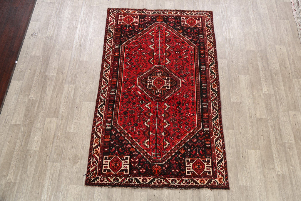 Tribal Geometric Shiraz Persian Area Rug 5x8