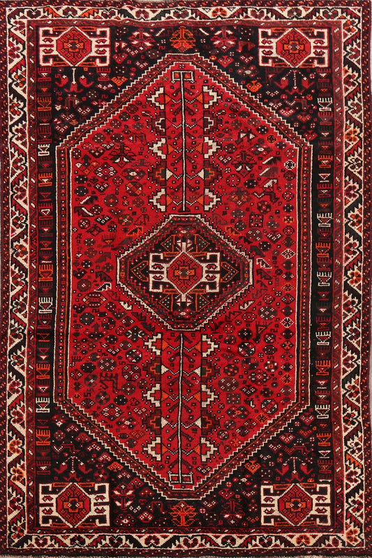 Tribal Geometric Shiraz Persian Area Rug 5x8