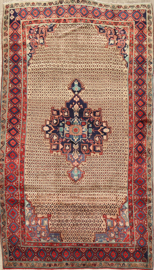 Vintage Geometric Sarab Persian Area Rug 5x11
