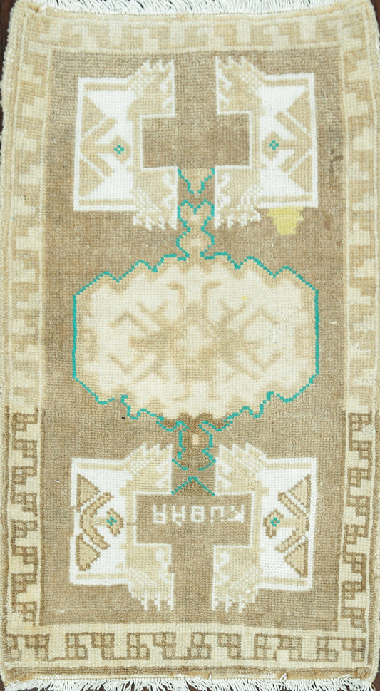 Geometric Anatolian Turkish Area Rug 2x3