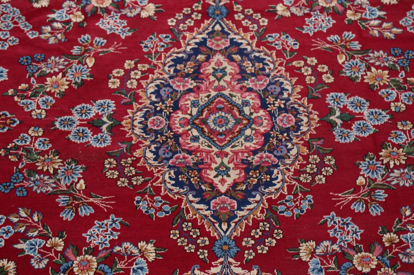 Floral Red Yazd Persian Area Rug 10x13