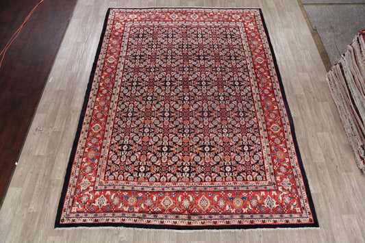 Vintage All-Over Geometric Sarouk Persian Area Rug 9x12