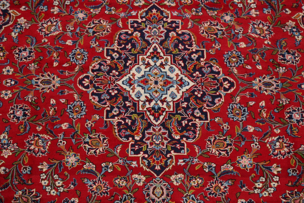 Traditional Floral Red Kashan Persian Area Rug 8x12