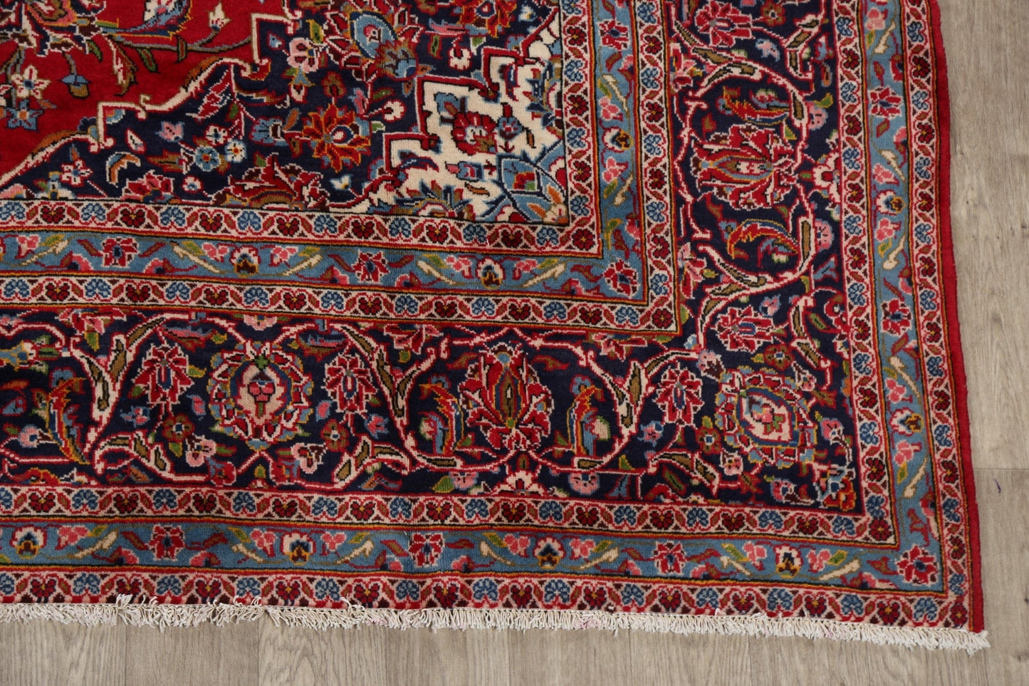 Traditional Floral Red Kashan Persian Area Rug 8x12