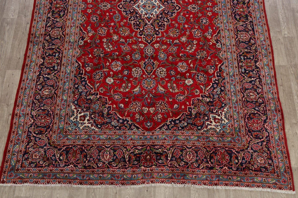 Traditional Floral Red Kashan Persian Area Rug 8x12