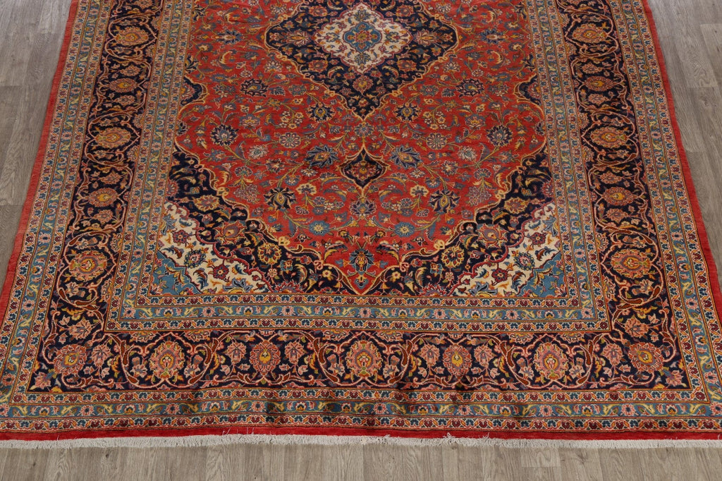 Traditional Floral Kashan Persian Area Rug 10x13