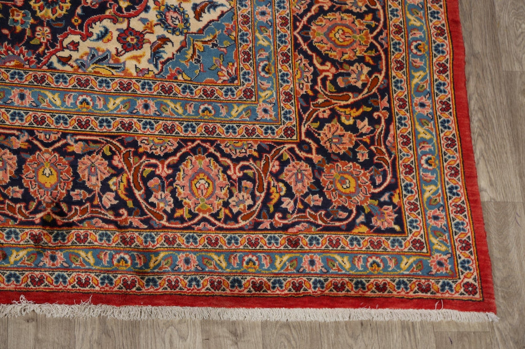 Traditional Floral Kashan Persian Area Rug 10x13