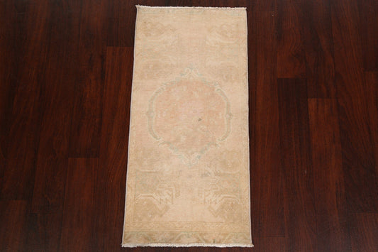 Muted Pale Orange Anatolian Turkish Area Rug 2x3