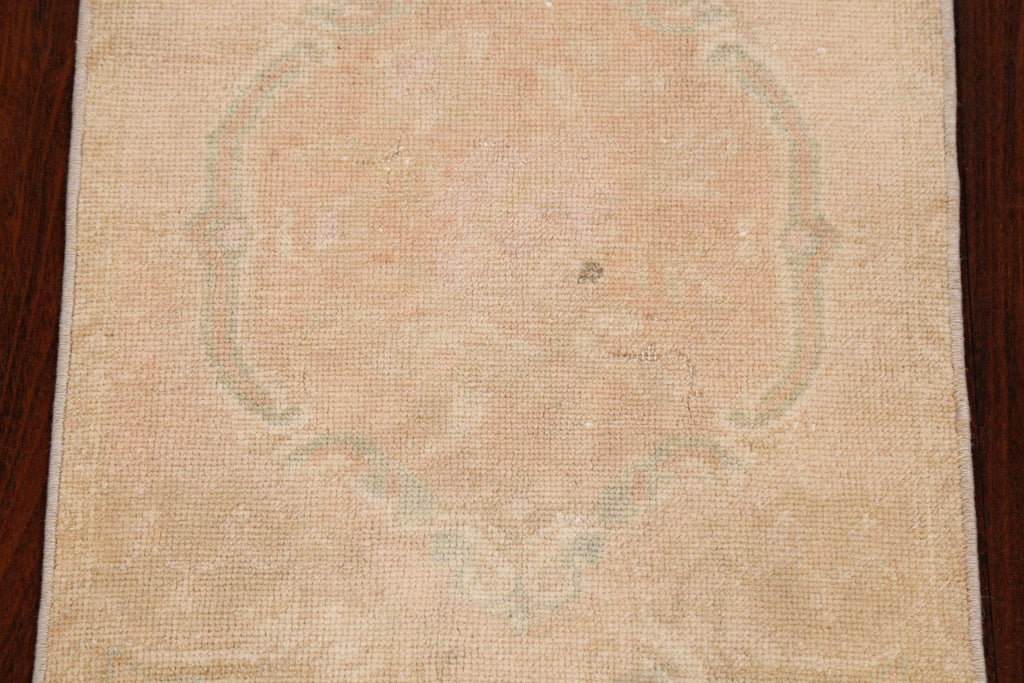 Muted Pale Orange Anatolian Turkish Area Rug 2x3