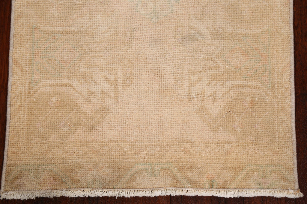 Muted Pale Orange Anatolian Turkish Area Rug 2x3