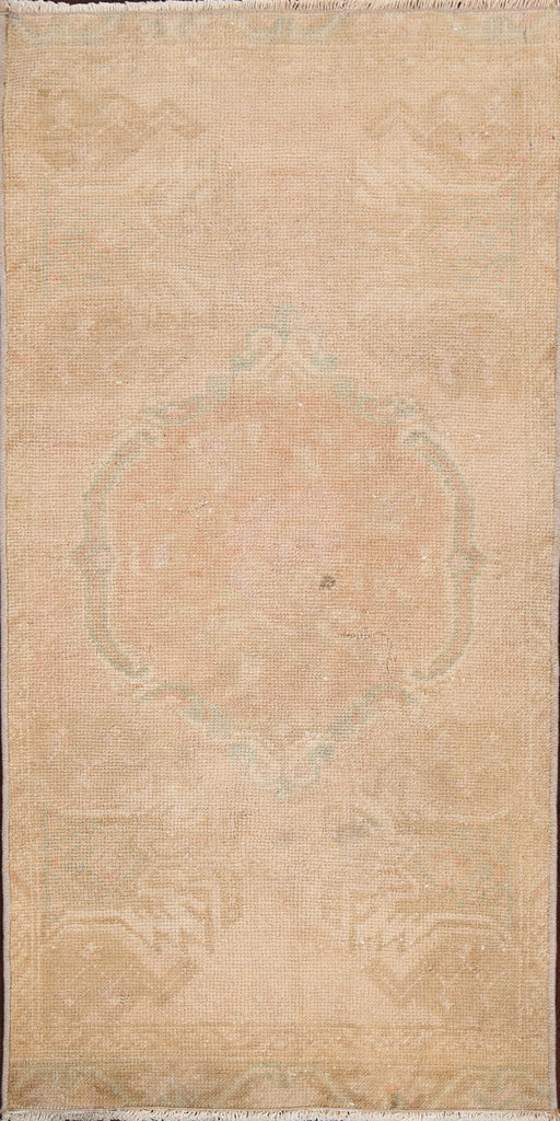 Muted Pale Orange Anatolian Turkish Area Rug 2x3