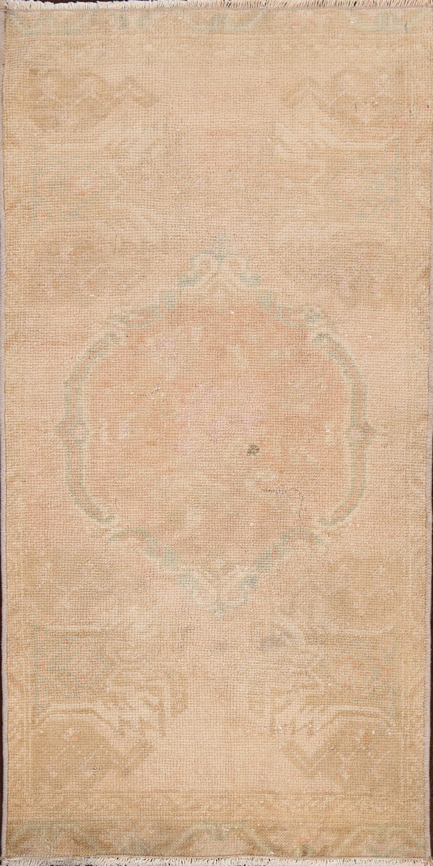 Muted Pale Orange Anatolian Turkish Area Rug 2x3