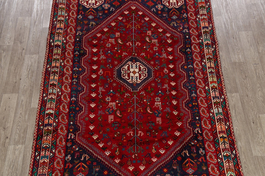 Tribal Geometric Shiraz Persian Area Rug 6x10