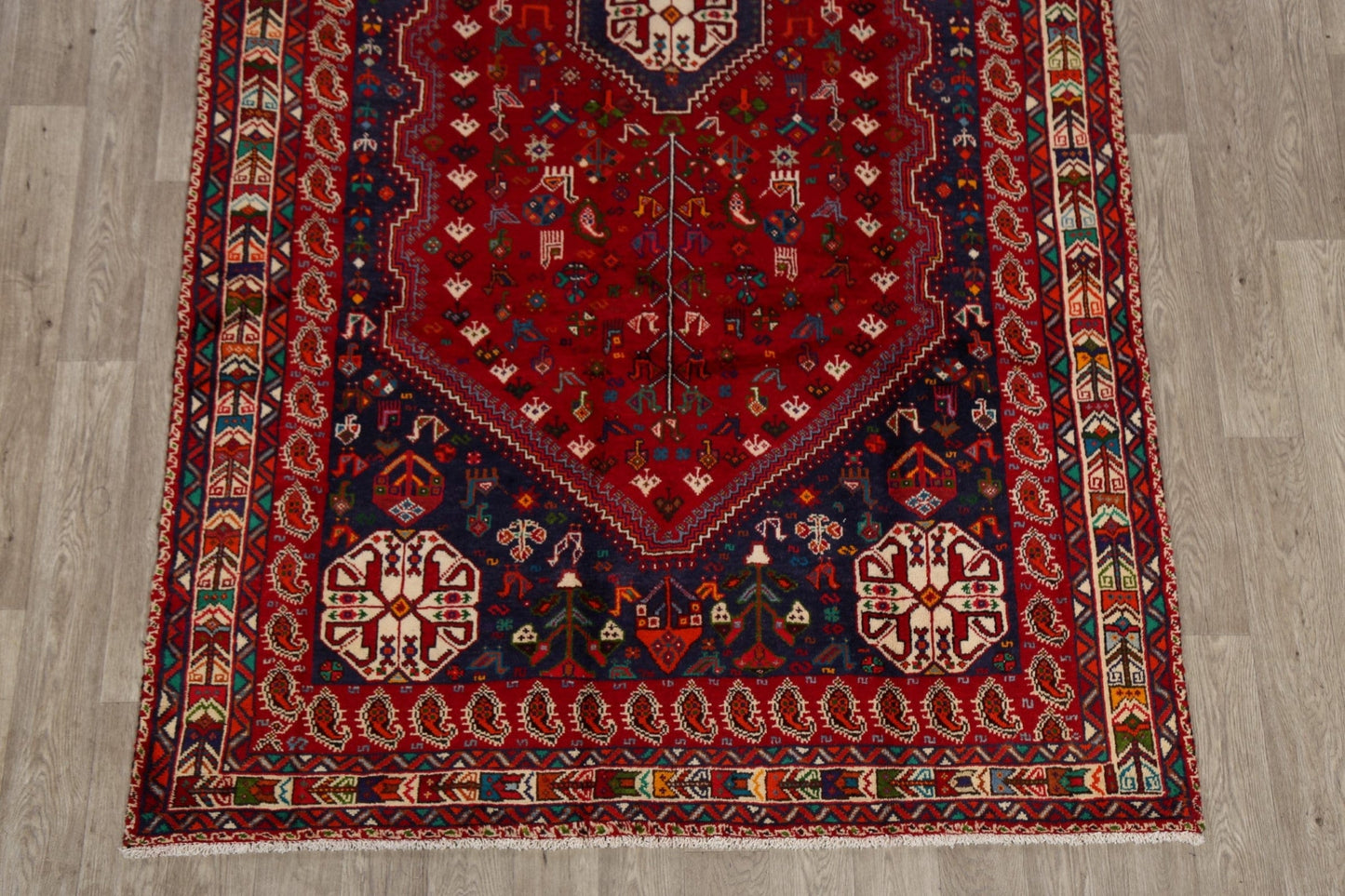 Tribal Geometric Shiraz Persian Area Rug 6x10