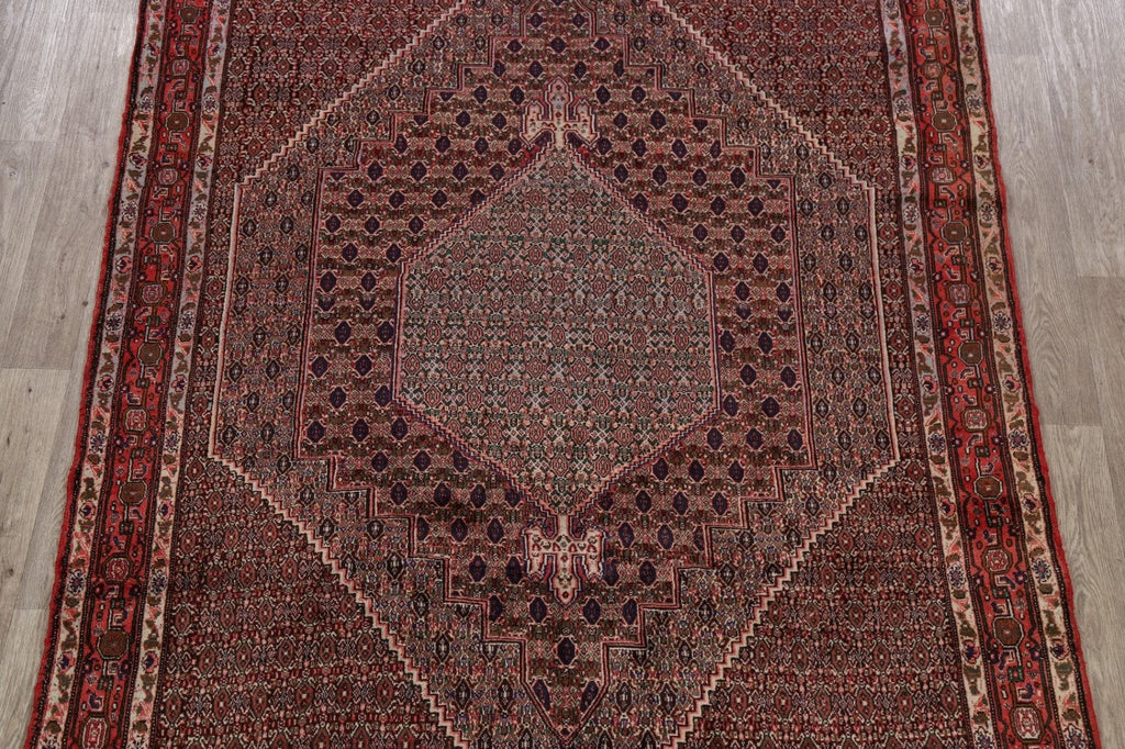 Vintage Geometric Bidjar Persian Area Rug 7x9