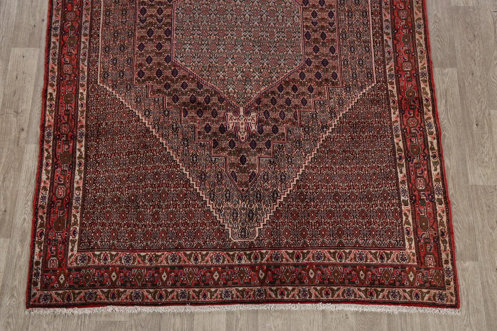 Vintage Geometric Bidjar Persian Area Rug 7x9