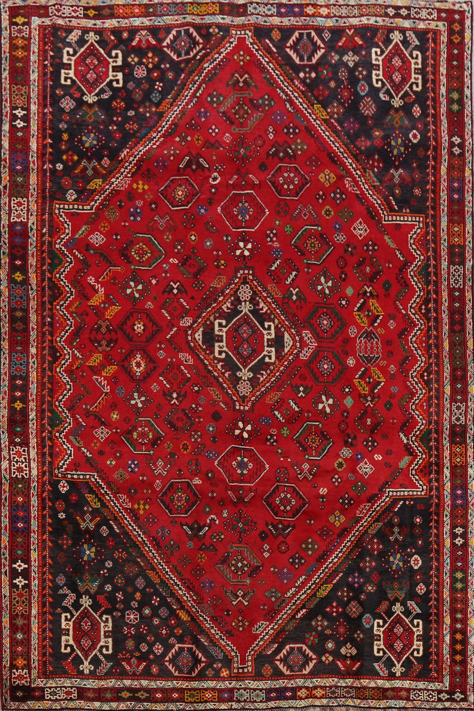 Tribal Geometric Shiraz Persian Area Rug 6x9