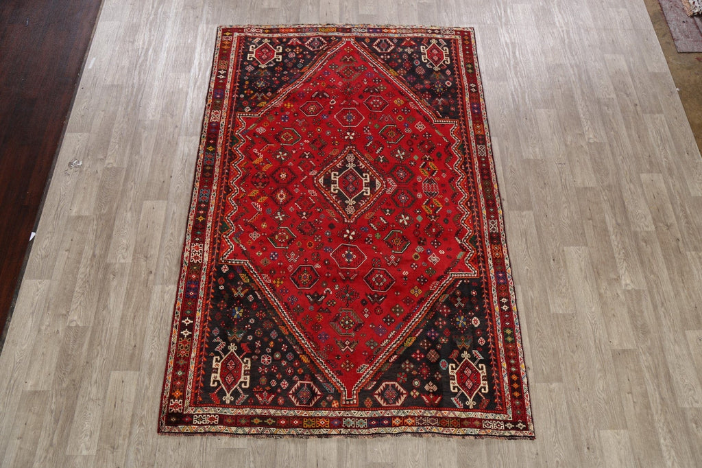 Tribal Geometric Shiraz Persian Area Rug 6x9