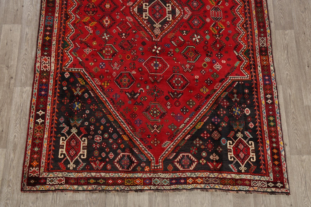 Tribal Geometric Shiraz Persian Area Rug 6x9