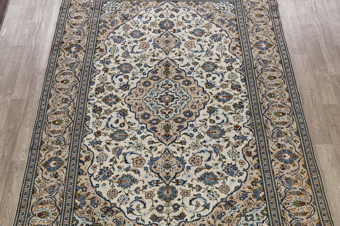 Vintage Floral Kashan Persian Area Rug 8x11