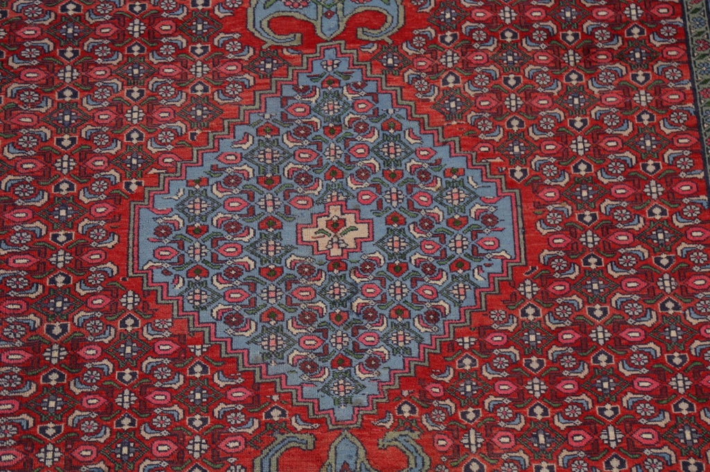 Geometric Red Ardebil Persian Area Rug 6x10