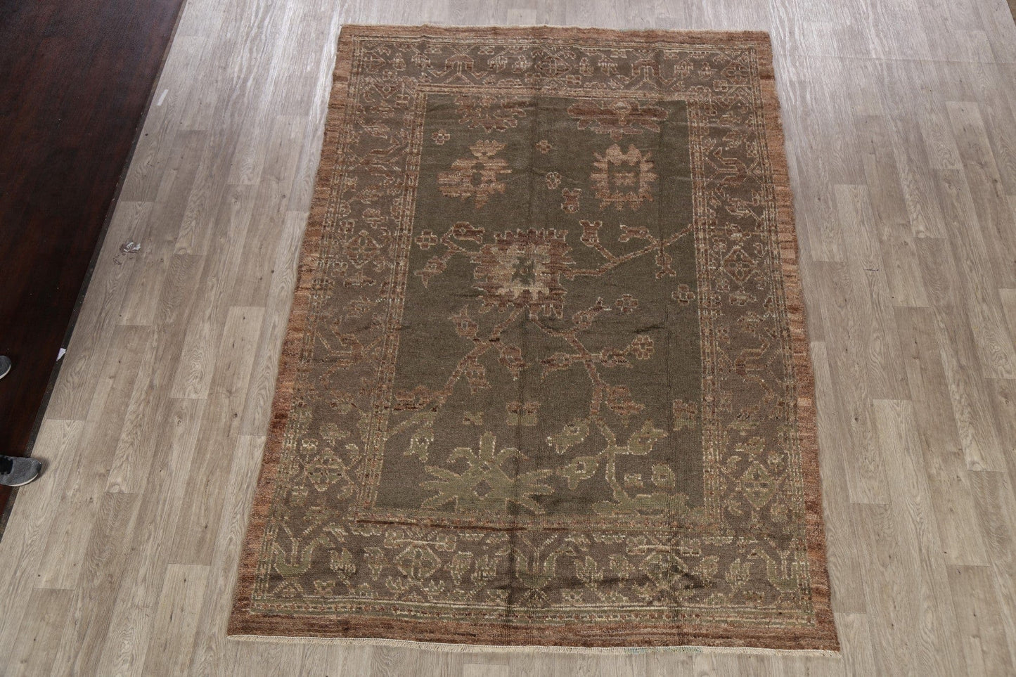 Geometric Oushak Turkish Area Rug 6x9