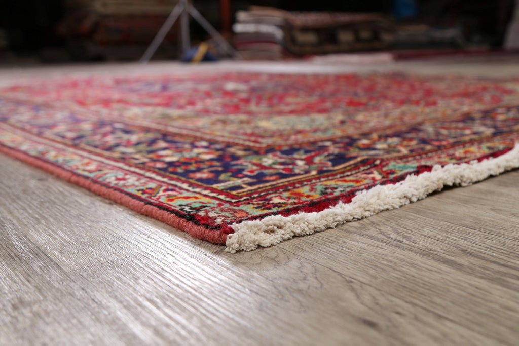 Geometric Red Tabriz Persian Area Rug 6x10