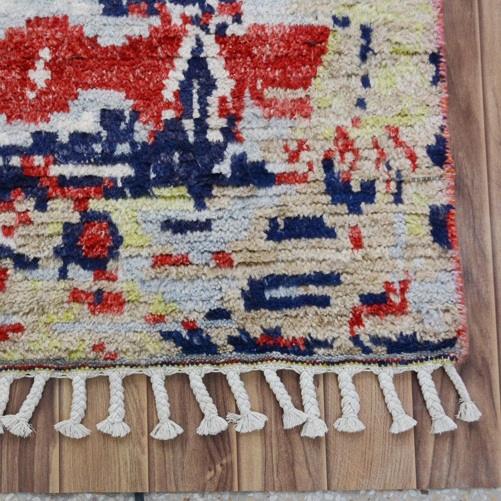 Abstract Modern Moroccan Area Rug 4x6
