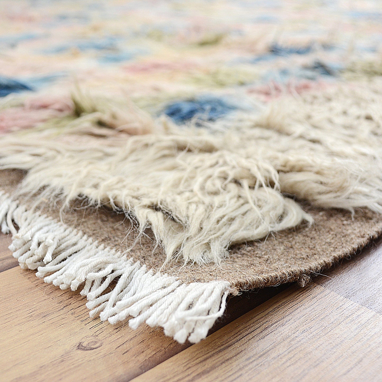 Modern Plush Shaggy Moroccan Area Rug 7x10