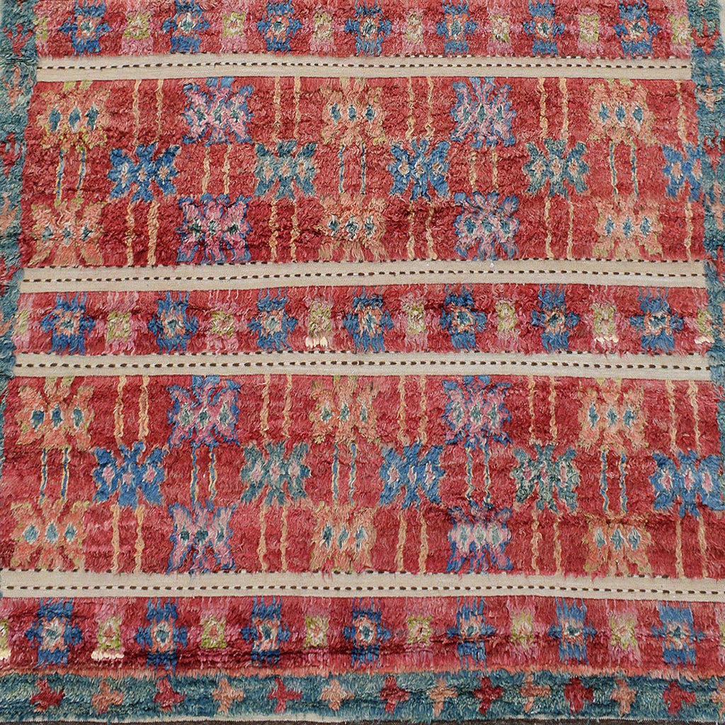 Geometric Plush Shaggy Moroccan Area Rug 6x10