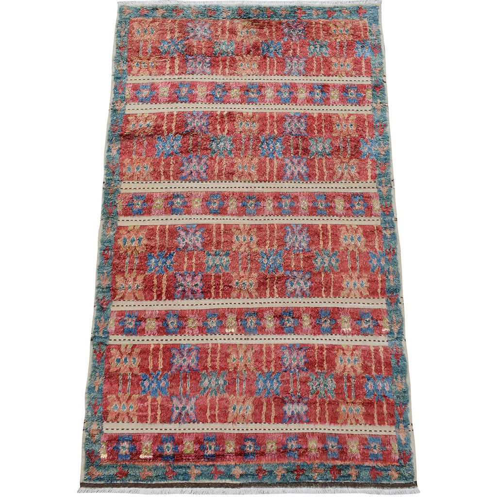 Geometric Plush Shaggy Moroccan Area Rug 6x10