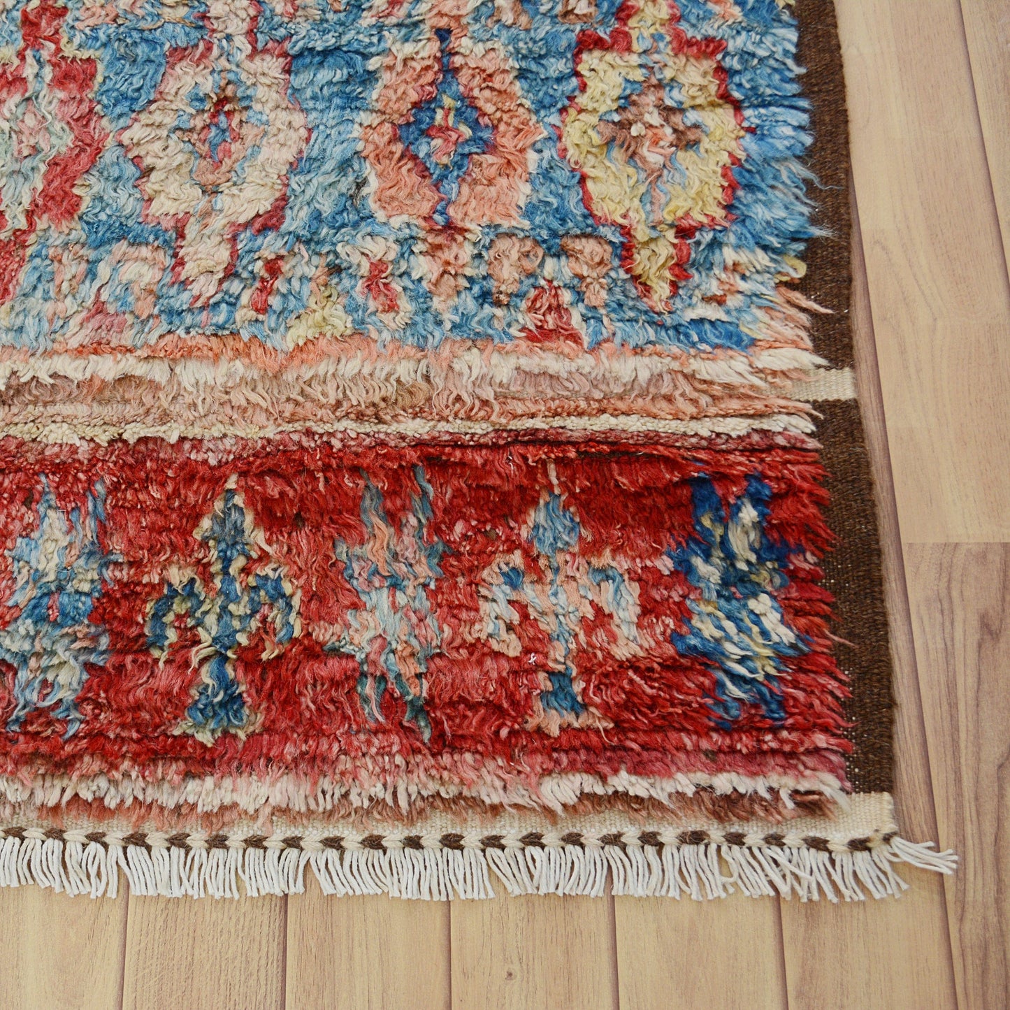 Geometric Plush Shaggy Moroccan Area Rug 5x8