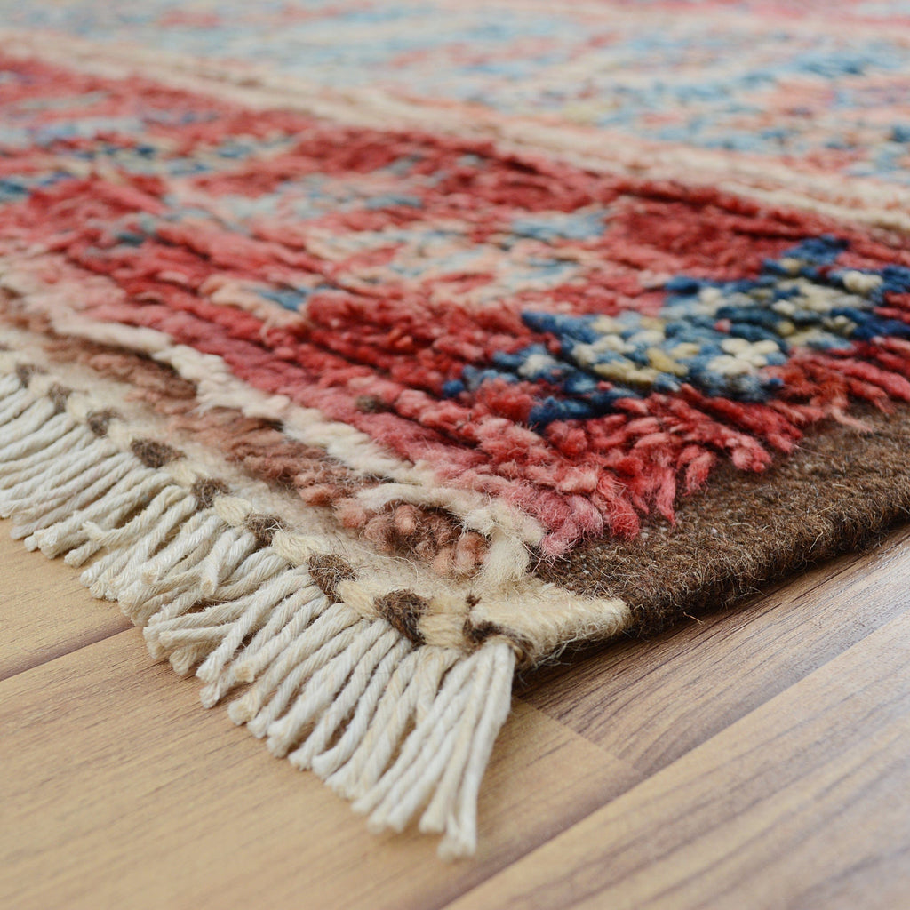 Geometric Plush Shaggy Moroccan Area Rug 5x8