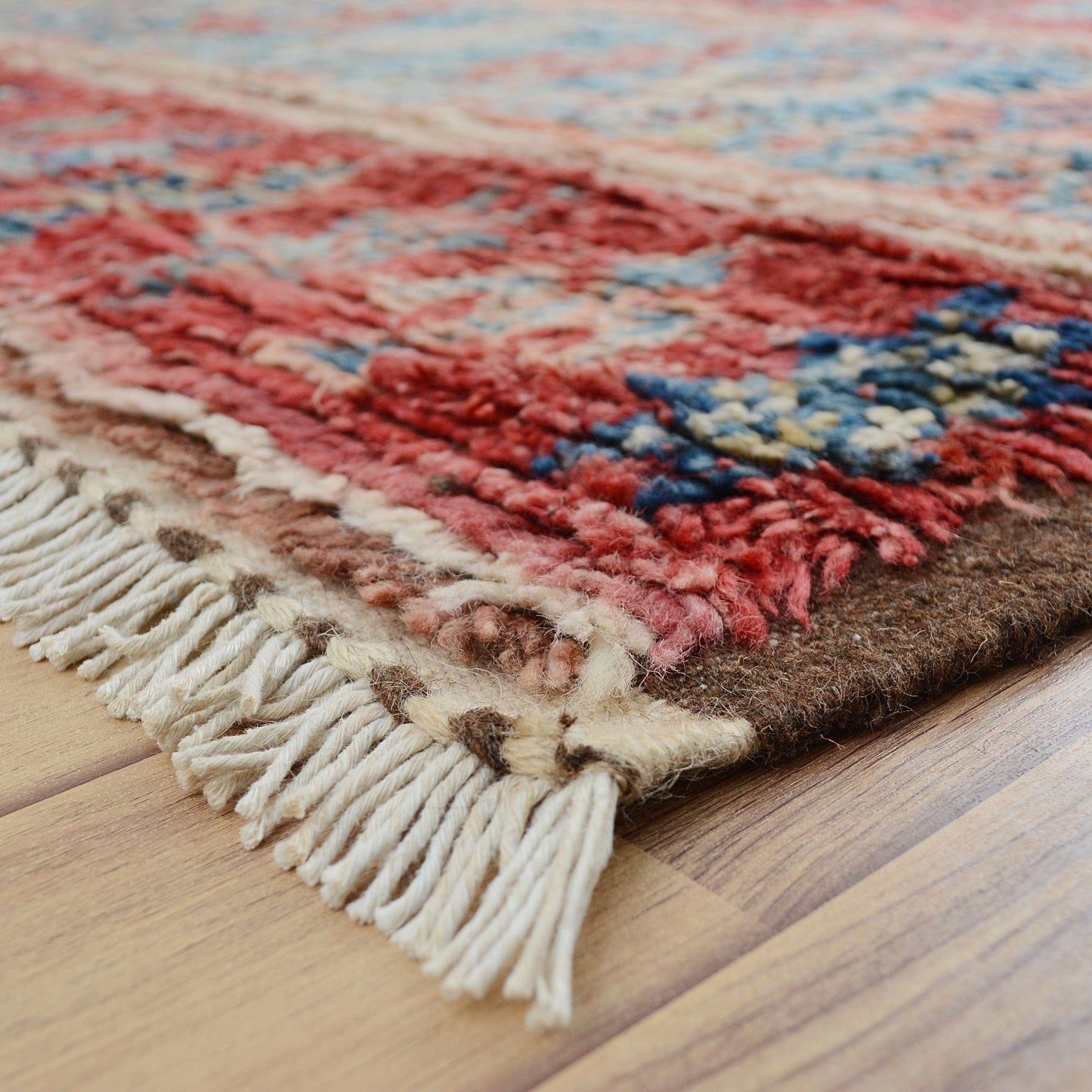 Geometric Plush Shaggy Moroccan Area Rug 5x8