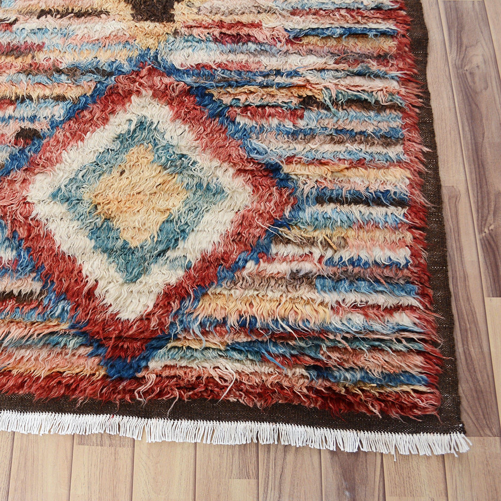 Modern Plush Shaggy Moroccan Area Rug 8x11