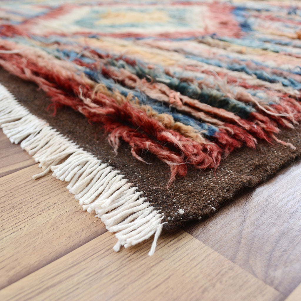 Modern Plush Shaggy Moroccan Area Rug 8x11